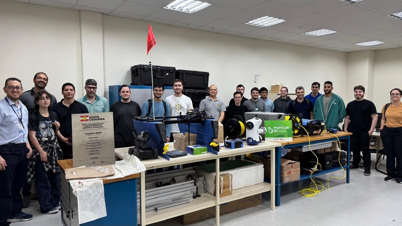 Com fomento do Governo do Estado, UFSC inaugura rede catarinense de laboratórios de robótica avançada