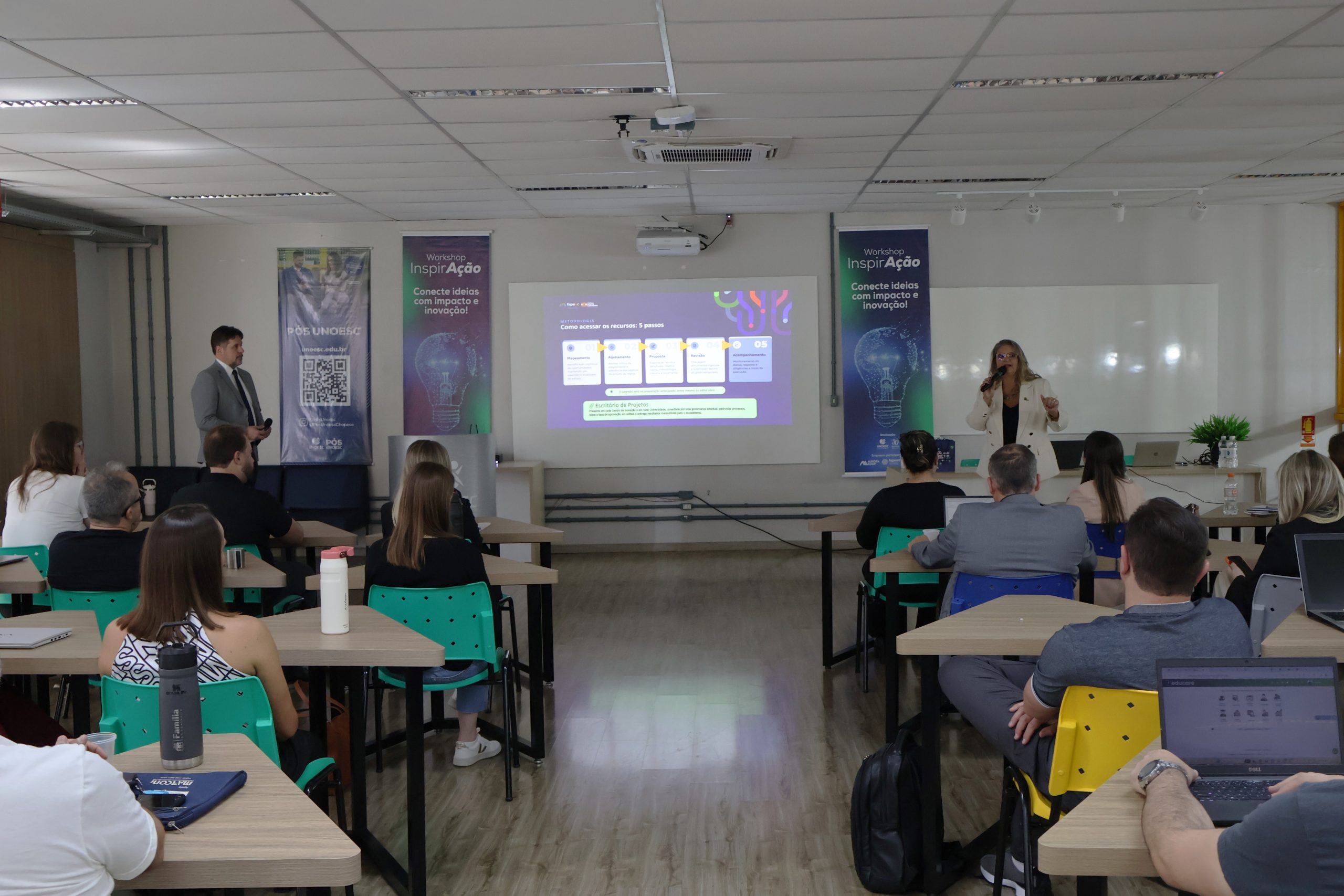 Fapesc aborda projetos inovadores e oportunidades de fomento do Governo do Estado durante workshop em Chapecó