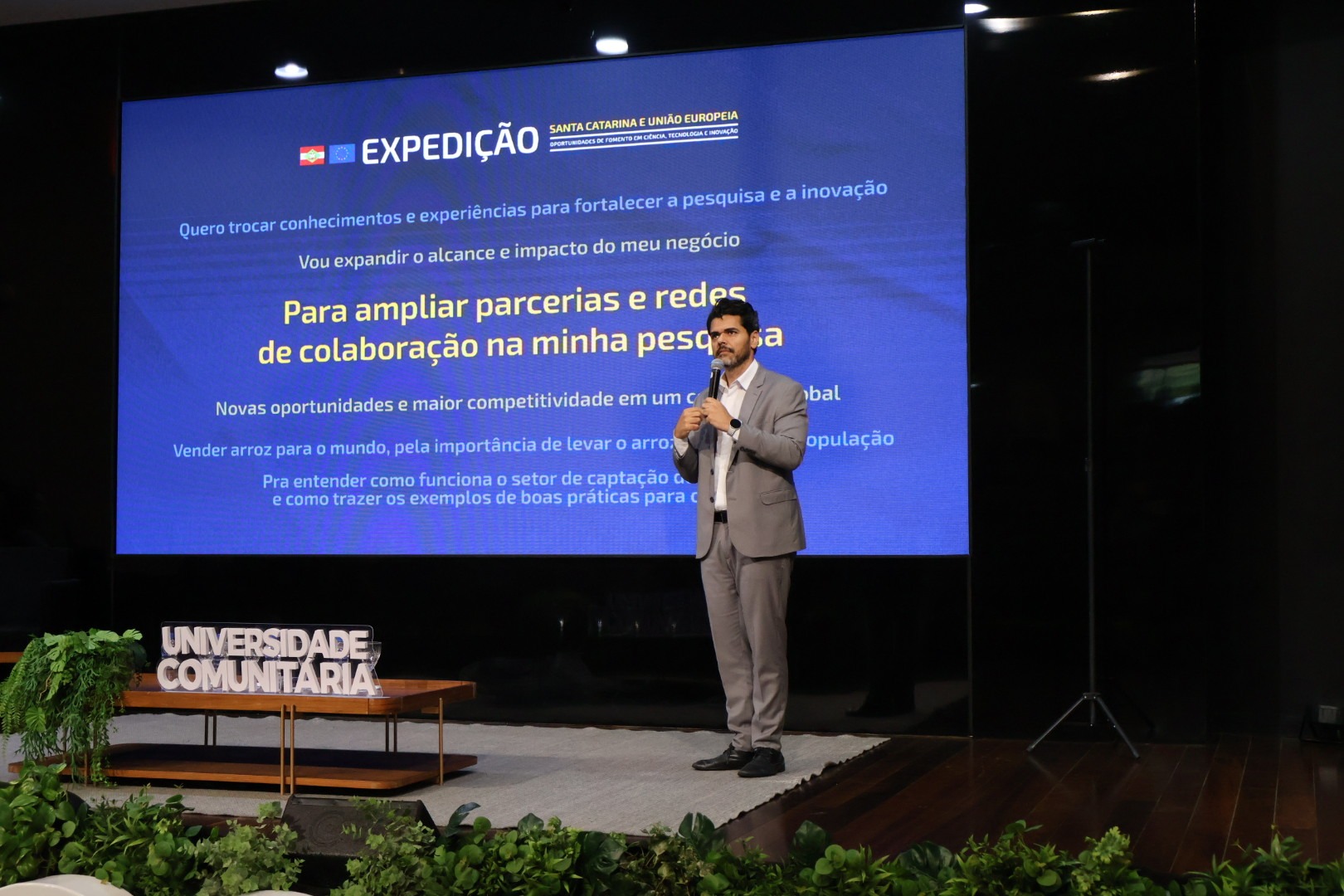 Expedição Santa Catarina e União Europeia chega a Chapecó e apresenta oportunidades internacionais de negócios e de fomento para pesquisa